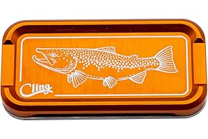Cling Fishing Products Mag Grab Doublestack – Lightweight Aluminum Fly Organizer with Rare Earth Magnet for Anglers
