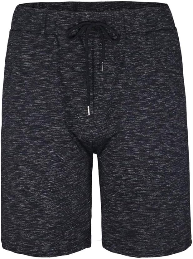 Helzkor Men's Classic Casual Jogger Gym Workout Short Pants with Elastic Waist