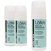 Lafe's Natural Deodorant | 3 Ounce Roll-On Aluminum Free Natural Deodorant | Cedar & Lime | 3 Pack