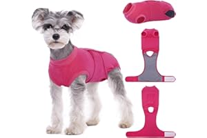 Kuoser Dog Surgery Suit - Female Spay & Male Neuter Recovery Onesie, Anti-Licking Abdominal Wounds Pet Surgical Recovery Bodysuit, Substitute E-Collar & Cone