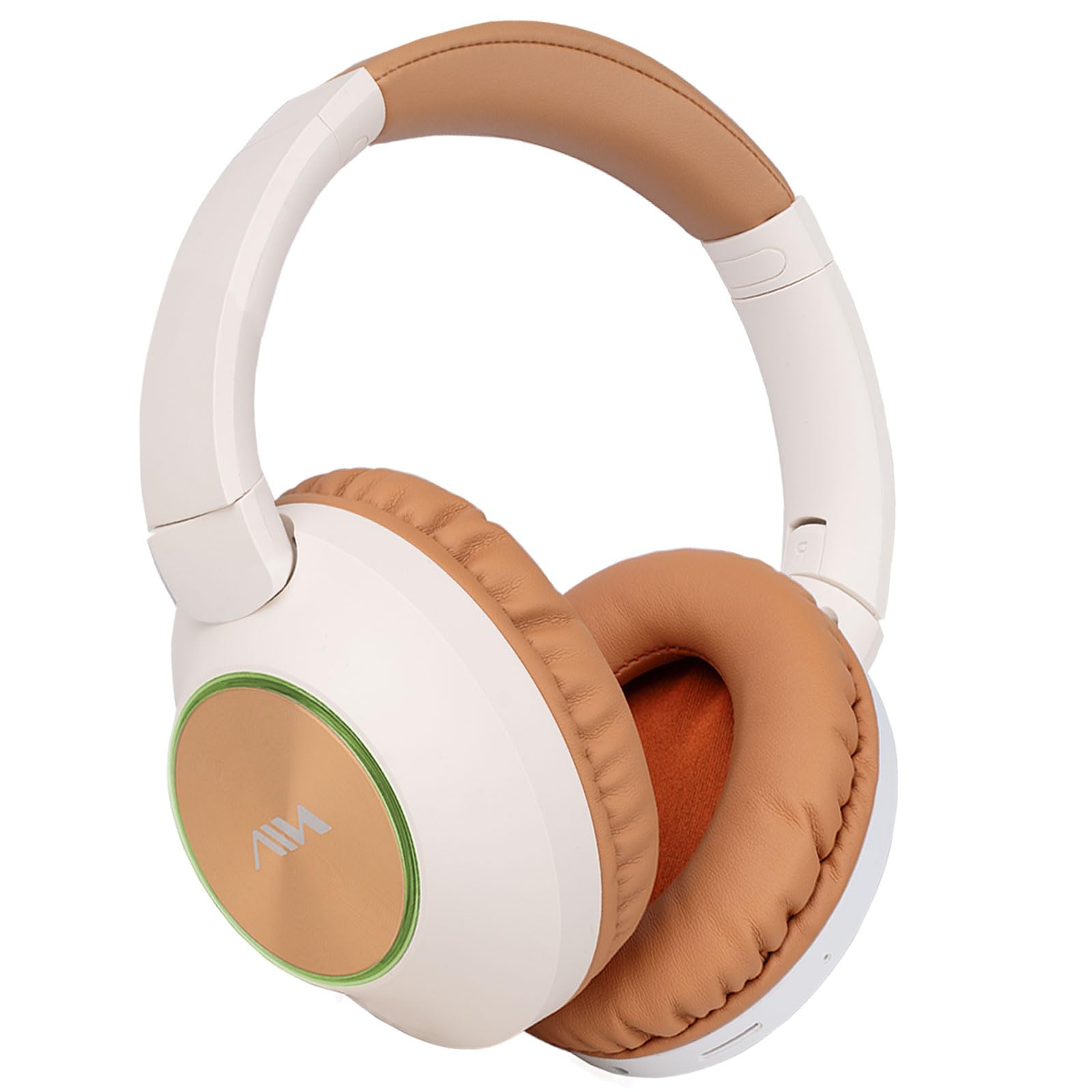 XuanGui Wireless Over Ear Headphones, Bluetooth 5.3 Wireless Headphones, Hi-Fi Stereo Foldable Headphones with Mic, Soft and Comfortable Design, for cellphones/Laptop/Home/Travel (Orange)