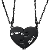Ralukiia Mother &amp; Son Heart Matching Necklace Set - Graduation, Birthday Jewelry