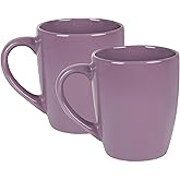 BYCNZB 27OZ Extra Large Ceramic Coffee Mug, Jumbo Coffee Mugs, Big Tea Cups with a Large Handle for Office and Home set of 2 (Purple)