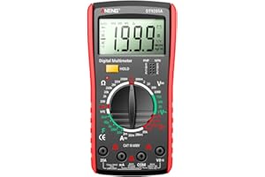 BlesConi for ANENG DT9205A Digital Multimeter, High Accuracy for Auto Ranging Electrical Tester with 32 Functions, Red