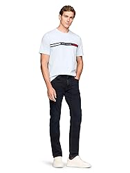 Tommy Hilfiger Men's Chest Insert Tee Breezy Blue
