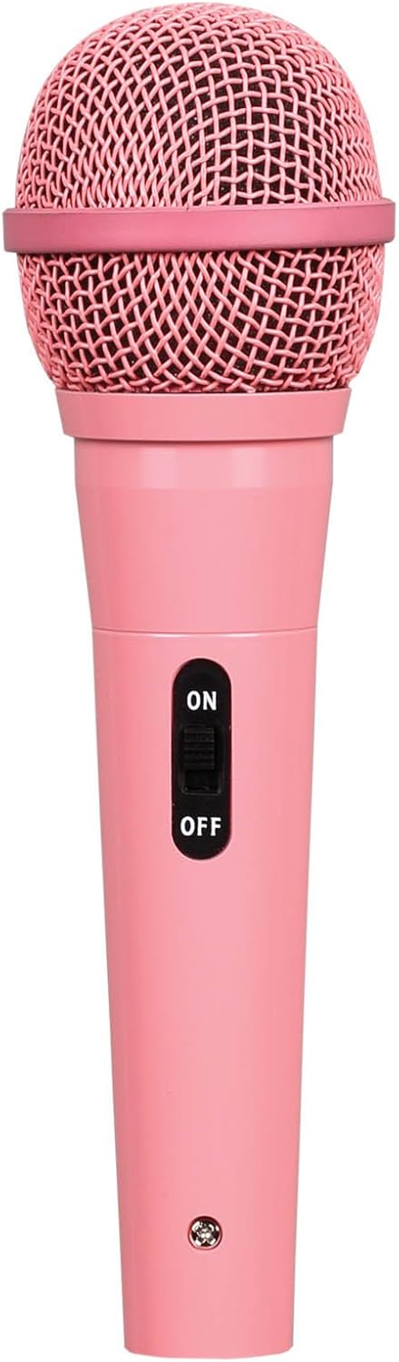 SoundLAB Dynamic Vocal Microphone With Lead in Pink - Image 4