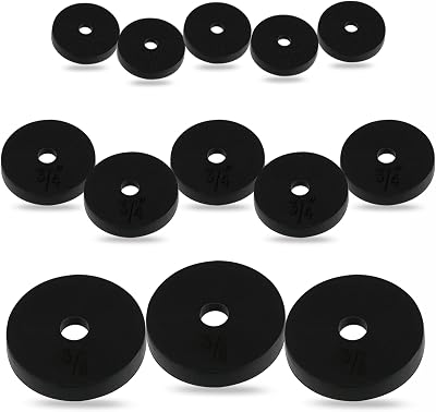 G4GADGET 13 Pack Rubber Tap Washers Assorted Sizes 3/8 1/2 3/4