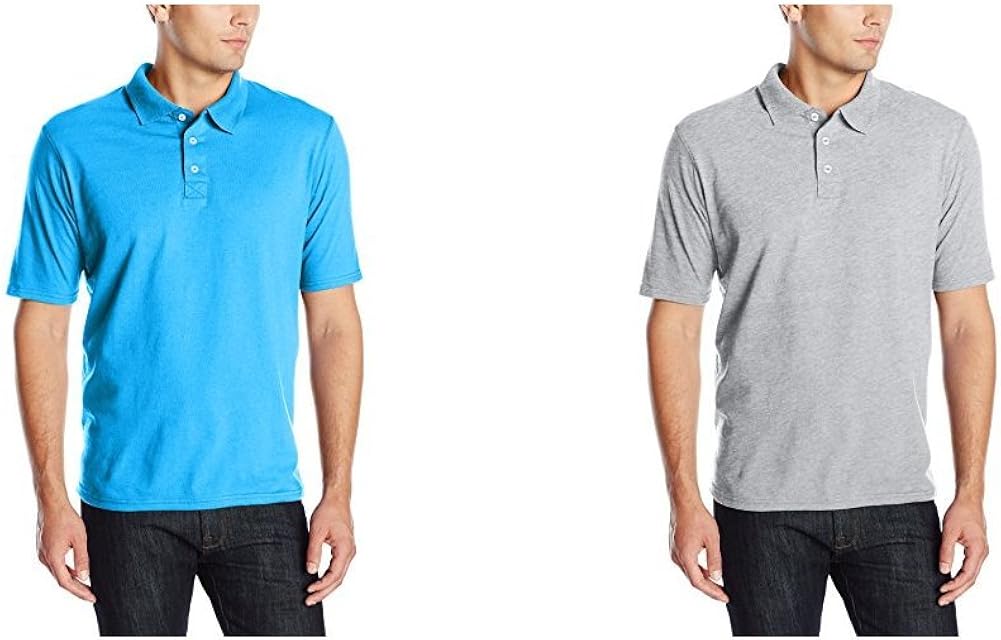 Hanes Men's X-Temp Performance Polo Shirt (1 Pack or 2 Pack) | 