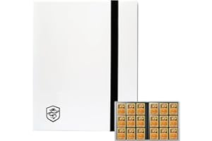 Fweel 9-Pocket Trading Card Binder, 360-Pocket Card Album for Standard Size Cards, Side-Loading Collector Folder for MTG,TCG, Sports, and Game Cards – White