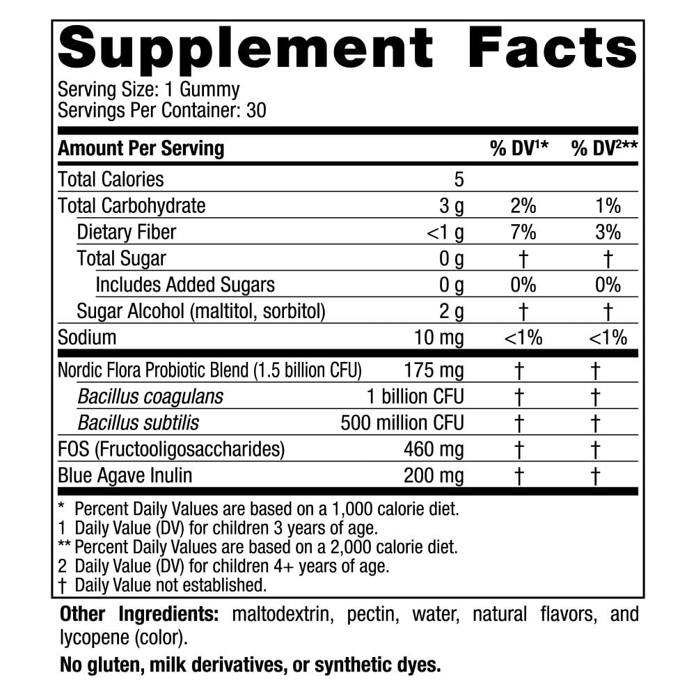 Nordic Naturals Zero Sugar Kids Probiotic Gummies - Strawberry Watermelon Flavor - 30 Gummies - Supports Digestive Wellness & Immune Health - Non-GMO - Third Party Tested - Vegan - 30 Servings