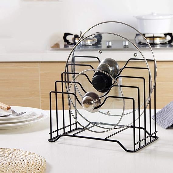 Organizador Cocina de sartenes y tapaderas Metal Hierro Arte