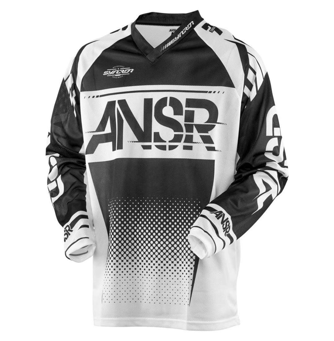 Answer Racing A17.5 Syncron Air Mens Off-Road Motorcycle Jerseys - Black/White/Small