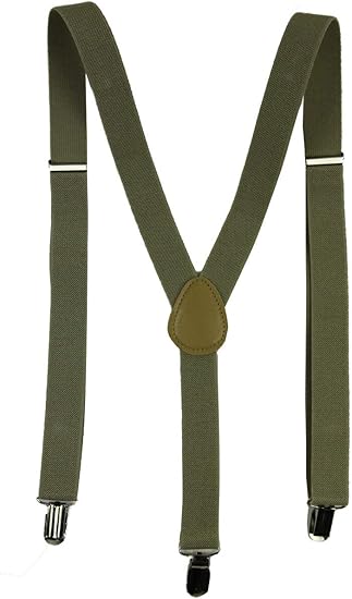 Amazon サスペンダー メンズ レディース 6色 フォーマル 結婚式 二次会 パーティ用 黒 白 カーキ ブラウン ブルー パープル 商品番号 21su2 カーキ サスペンダー 通販