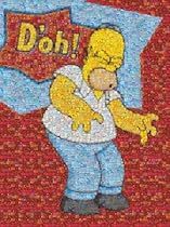 The Simpsons Photomosaics 1000 Piece Puzzle Homer D'oh! by Buffalo Games