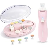 Fansidi Recortador de uñas recargable para bebés con control de velocidad continuo, lima de uñas eléctrica segura para recién
