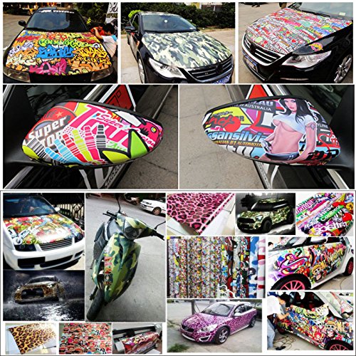 image for NIANPU 100 Pieces Waterproof Vinyl Stickers for Personalize Laptop, Ca