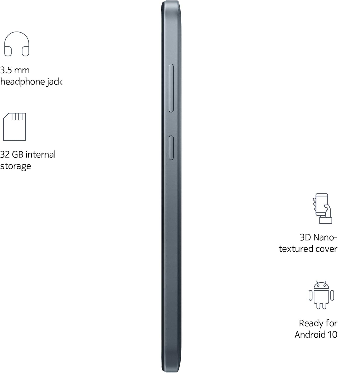 Nokia 2.3 Fully Unlocked Smartphone with AI-Powered Dual Camera and Android 10 Ready, Charcoal (AT&T/T-Mobile/Cricket/Tracfone/Simple Mobile)