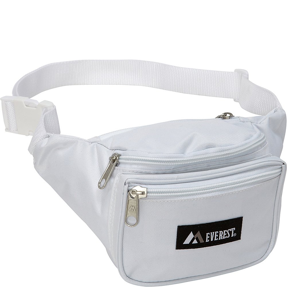 Everest Signature Waist Pack-Standard, White, One Size, White, One Size, Signature Waist Pack - Standard