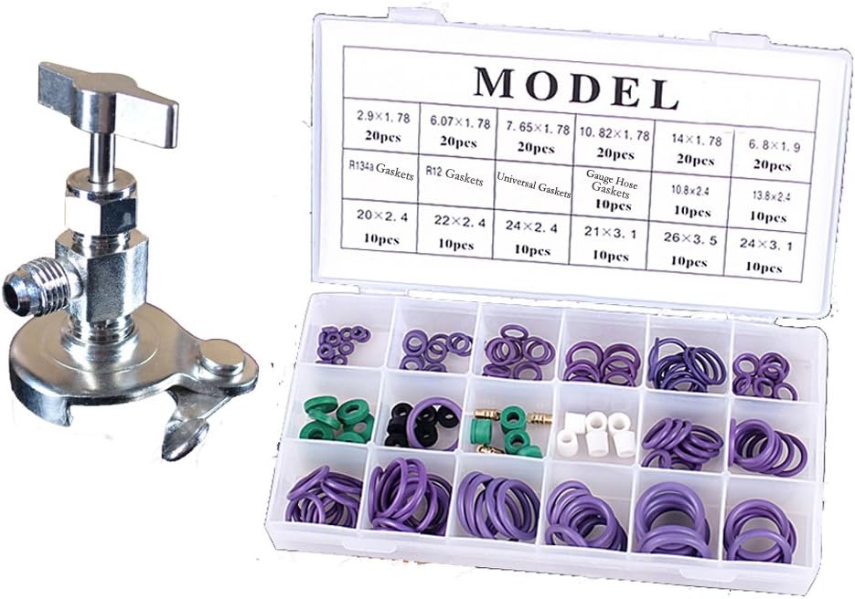 R134a R22 Air Conditioning A/C O-Rings Can Tap Gaskets Assortment Set Kit