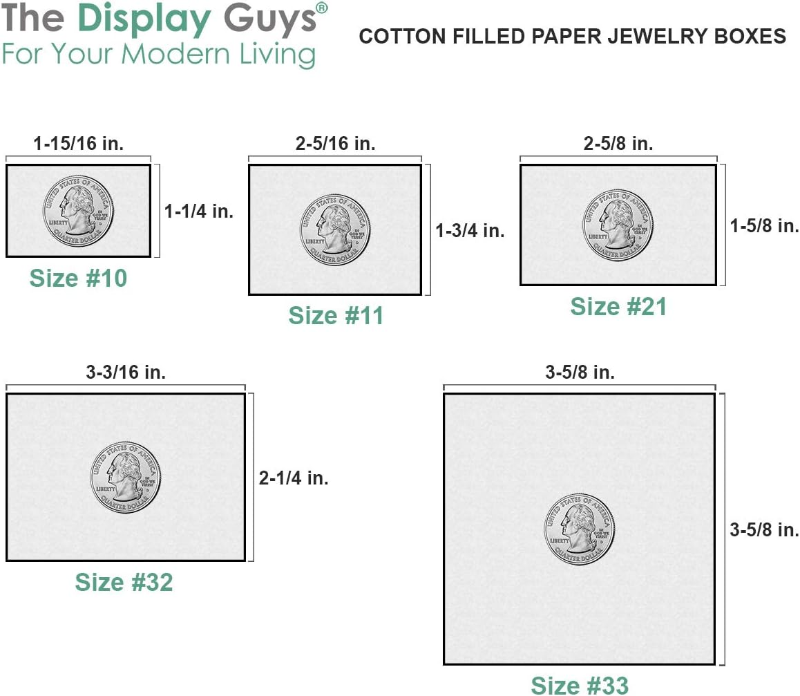 TheDisplayGuys 100-Pack #82 Cotton Filled Cardboard Paper Jewelry Box Gift Case - Matte Red (8 1/16" x 2 1/4" x 1 3/8"): Health & Personal Care