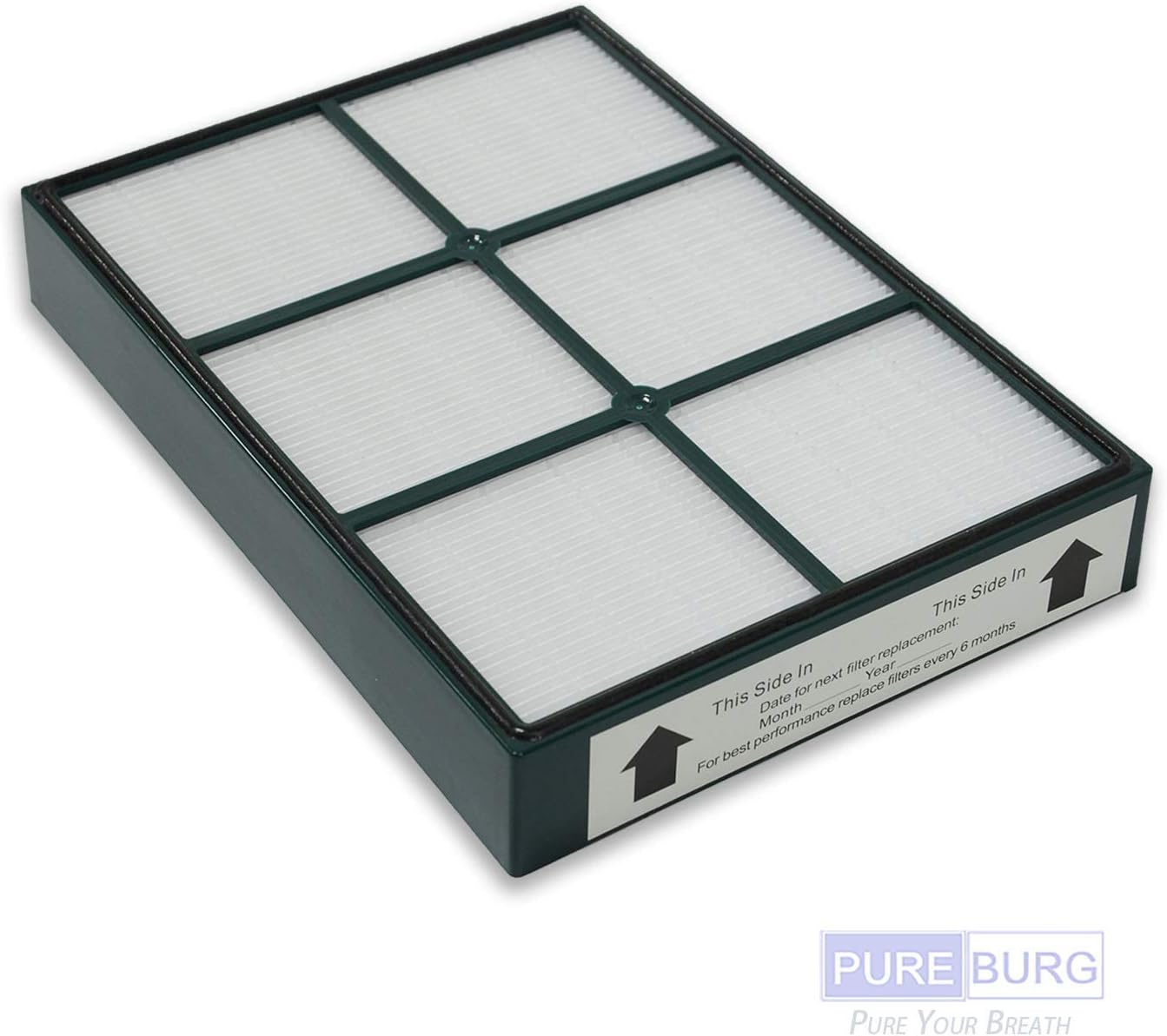 PUREBURG 1-Pack Replacement 1 HEPAtech HEPA Filter for Hunter 30936 fits Quiet Flo 30090 30095 30105 30117 30119 30130 36117 36127 36095 37090 30197 30999 30058 30936 Air Purifiers and More