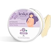 Leska Maternity Stretch Mark Belly Butter | STAGE B: HYDRATE Stretch Mark Defense Belly Butter (Pregnancy Months 6-9) | Part of a Complete 3 Part Pregnancy Skin Care System | New Mom Gifts (4.93oz)