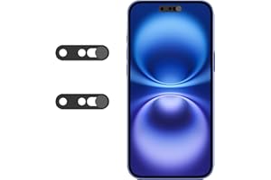 PERAMARL Front Camera Cover, Camera Cover Compatible with iPhone 16Pro/16Pro Max/16Plus/16/15Pro/15Pro Max/15Plus/15/14Pro/14Pro Max,Webcam Cover Protector Protect Privacy and Security(Black)