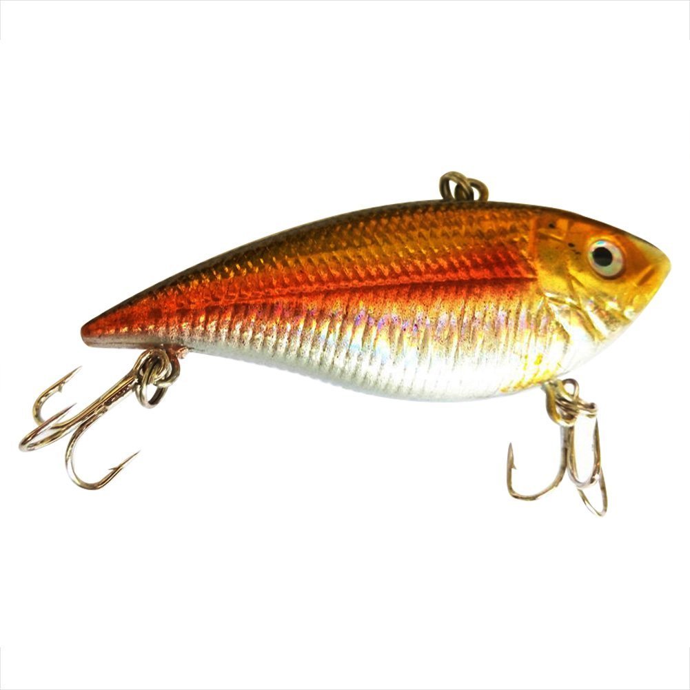 Lot 5pcs Minnow Hard Bait Fishing Lure With Two Hooks,7cm/2.76