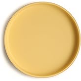 mushie Classic Silicone Suction Plate | BPA-Free Non-Slip Design (Daffodil)