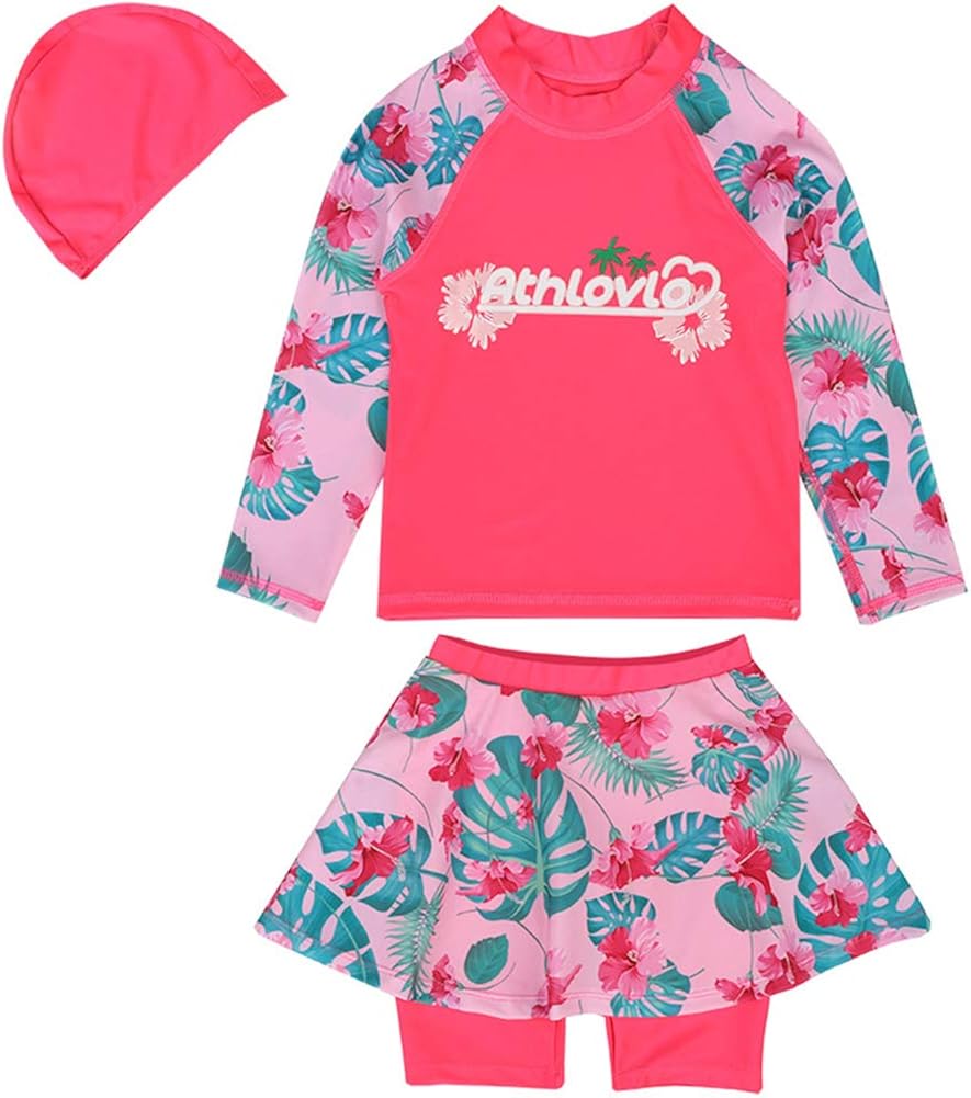 baby girl long sleeve swimsuit