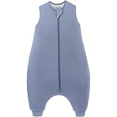 PurComfy Bamboo Viscose Toddler Sleep Sack with Feet, 12-18-24-2t-4t-5t | 1.0 TOG, Sleep Bag Walker with Legs, 2-Way Zipper