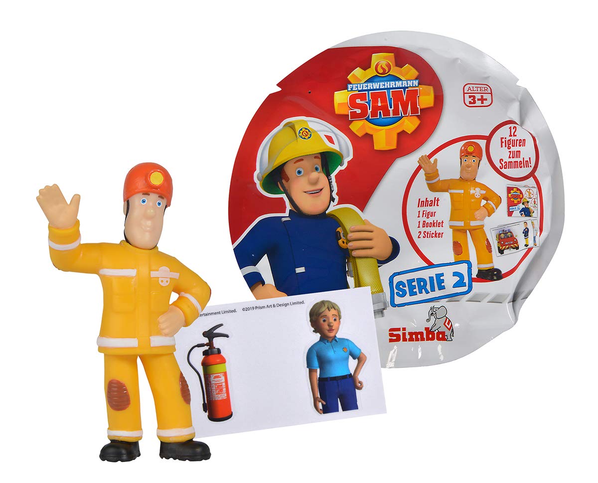 Simba 109251042 Fireman Sam Fireman Collectible Figures Series 2, 12 Assortment, 5-7 cm