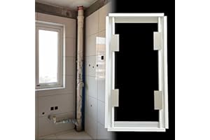 Removable Tile Invisible Access Panel, Metal Wall Inspection Hatch Recessed Box for Bathroom Kitchen Attic Malls, Seamless Ac