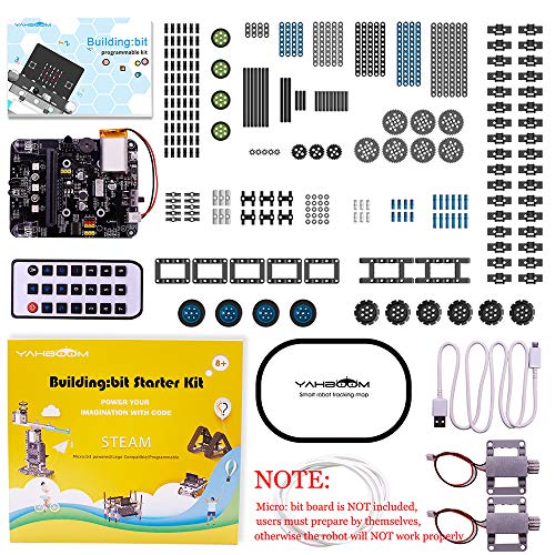 Yahboom Coding Robot 9 in 1 Building Blocks Kit for Kids Micro:bit BBC DIY Programmable Robotics STEM Education Learn Coding Toy for 8+（260 Pieces Without Micro:bit Board） - Thumbnail 6