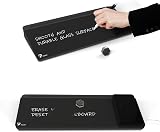 TOWON Desktop Glass Whiteboard with Wireless Charger Station White Black 34 x view 5