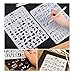 SUBANG 10 Pcs Stencil Alphabet Stencil Letter Stencil Templates for Painting and Crafts