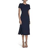 Calvin Klein Womens Tulip Sleeve Aline Dress