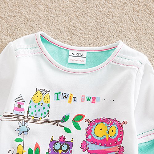 [- VIKITA Little Girls Colorful Flower Long Sleeve Cotton T-Shirt Top 1-7Years  -]
