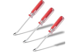 HITEFU Yoohey 3PCS 3 mm V Tip Tack Lifter Tack Puller Nail Puller, Staple Remover Screwdriver Tool (Elbow Head)