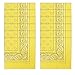 Alotpower 12 Pack Bandanas Headbands Napkin Handkerchiefs for Daily Use,Light Yellow