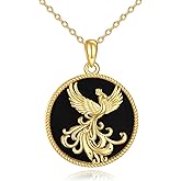 LUHE Phoenix Necklace for Women - Sterling Silver Phoenix Pendant Necklace Animal Jewelry Gifts for Girls