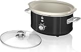Swan Retro SF17021BN Slow Cooker 3.5 L 3 Settings Keep Warm Black view 2