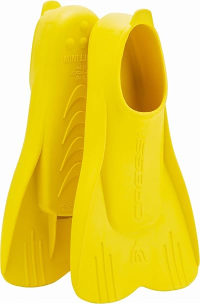 Cressi Unisex Youth Mini Lightweight Short Fins Yellow 23 24 UK