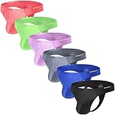 ZONBAILON Mens Thong Breathable Silk Pouch Underwear Sexy Male G-Strings Thong Set Athletic