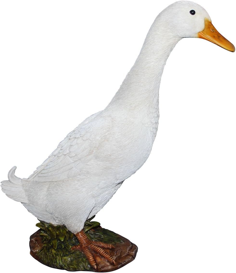 Vivid Arts Size B Real Life White Standing Duck, Multicolor, 27cm x 11.5cm x 31.8cm