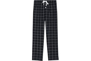 Vulcanodon Mens Cotton Pajama Pants, Lightweight Sleep Pants for Men