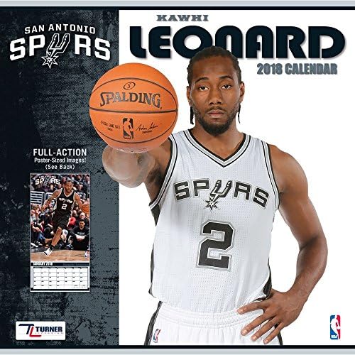 NBA Kawhi Leonard Spurs Wall Calendar