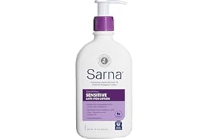 Sarna Sensitive Steroid-Free Anti-Itch Lotion for Dry Irritated Skin, Fragrance free - 7.5 Fl Oz