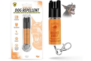 GUARD DOG SECURITY Citronella Dog Deterrent Spray, Dog Spray Self Defense, Training and Barking, Long-Range Dog Repellent, Portable Canister (0.5oz / 2oz)