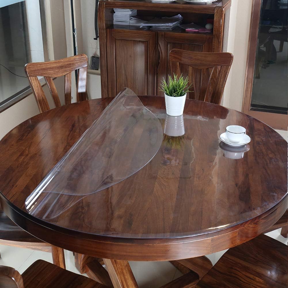 Wadrac Viny PVC Table Protector Cover Mat Transparent Water Resistant